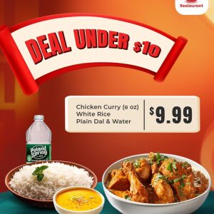 Deal Under $10 – Chicken Curry Combo